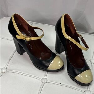 Marc By Marc Jacobs Black and Cream Heels